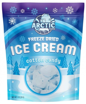 Freeze Dried Eiscreme Stückchen Cotton Candy Blue Ice