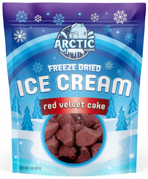 Freeze Dried Eiscreme Stückchen Red Velvet Cake