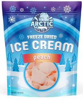 Freeze Dried Eiscreme Stückchen Peach Ice