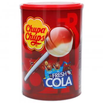 Chupa Chups Fresh Cola 100 einzeln verpackte Kugel-Lollis mit Cola-Zitronen- und Colageschmack