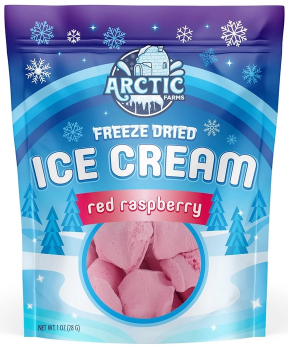 Freeze Dried Eiscreme Stückchen Red Raspberry