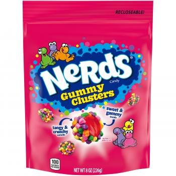 Nerds Gummy Cluster mit den Klassischen Nerds und im inneren ein Süßer kern von Gummi