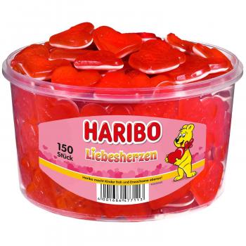 Haribo Liebesherzen 150 Fruchtgummi Herzen