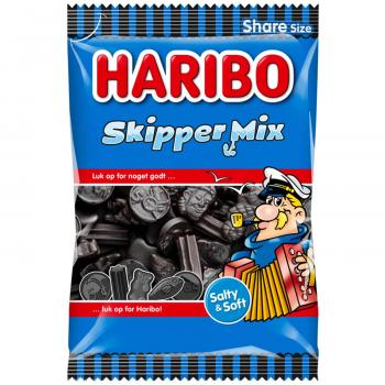 Haribo Skipper Mix 375g Extrastarke Lakritzmischung. Ohne künstliche Farbstoffe.