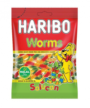 Haribo Worms 100g Halal