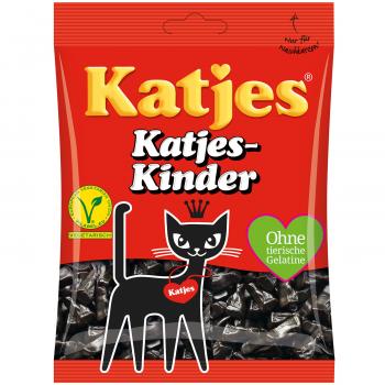 Katjes Katjes-Kinder 200g Hartlakritz. Mit natürlichen Farbstoffen. Für Vegetarier geeignet.