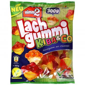 nimm2 Lachgummi Kiba & Co 300g Fruchtgummi mit Vitaminen. Für Vegetarier geeignet.