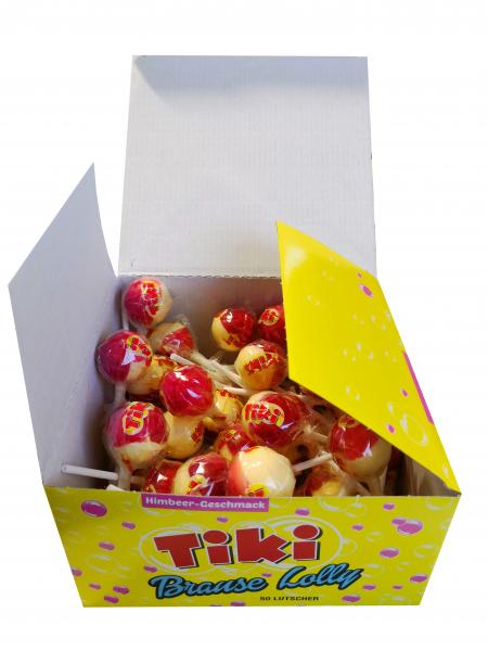 TIKI Brause Lolly mit Himbeer-Geschmack 16gr