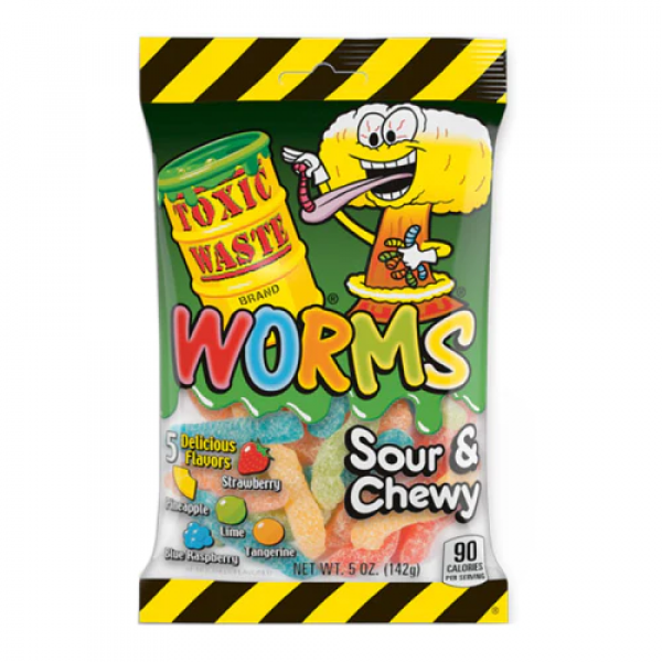 Toxic Waste Sour Worms 142g