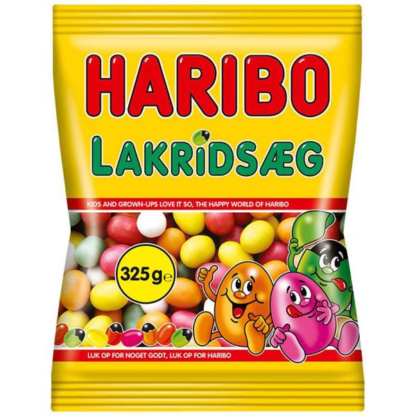 Haribo Lakrids Æg 325g Dragierte Lakritz-Eier mit Frucht-Geschmack